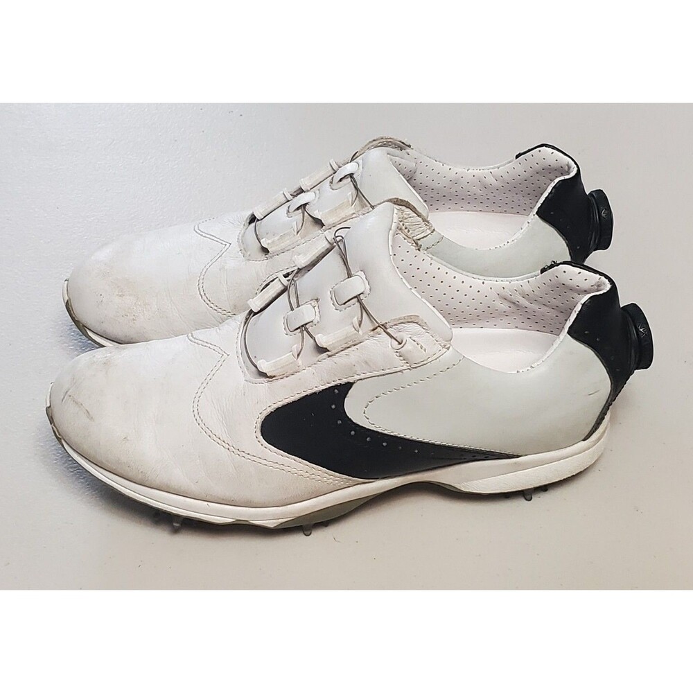 FootJoy emBody Women's Golf Shoes Black White Boa Lace Leather Size 6 1/2 96104